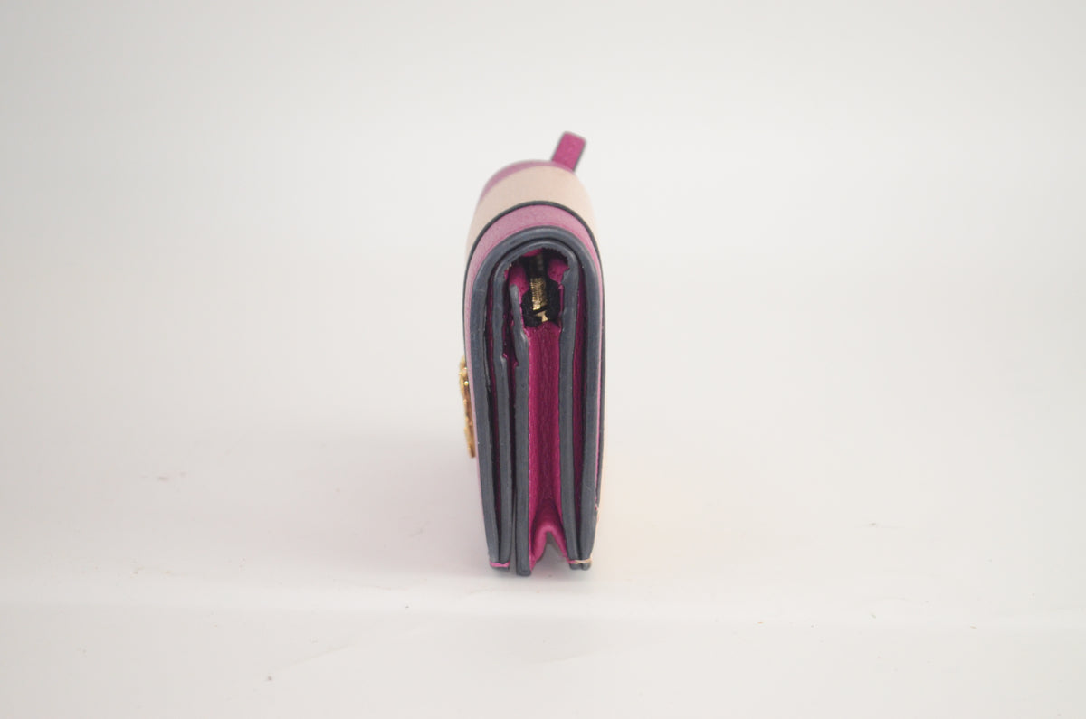 Versace Virtus Compact Wallet Pink