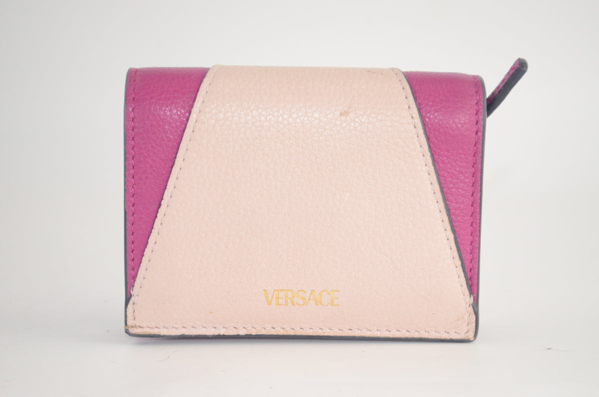 Versace Virtus Compact Wallet Pink