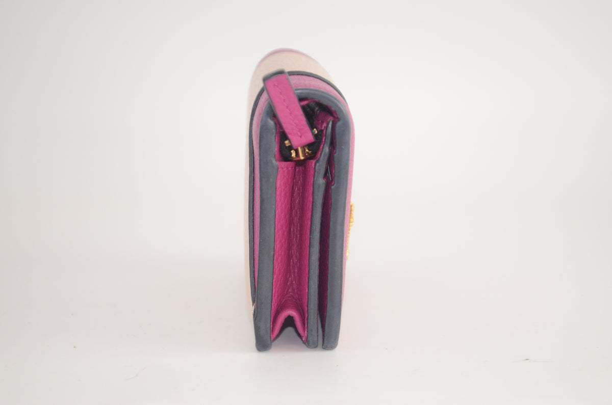 Versace Virtus Compact Wallet Pink