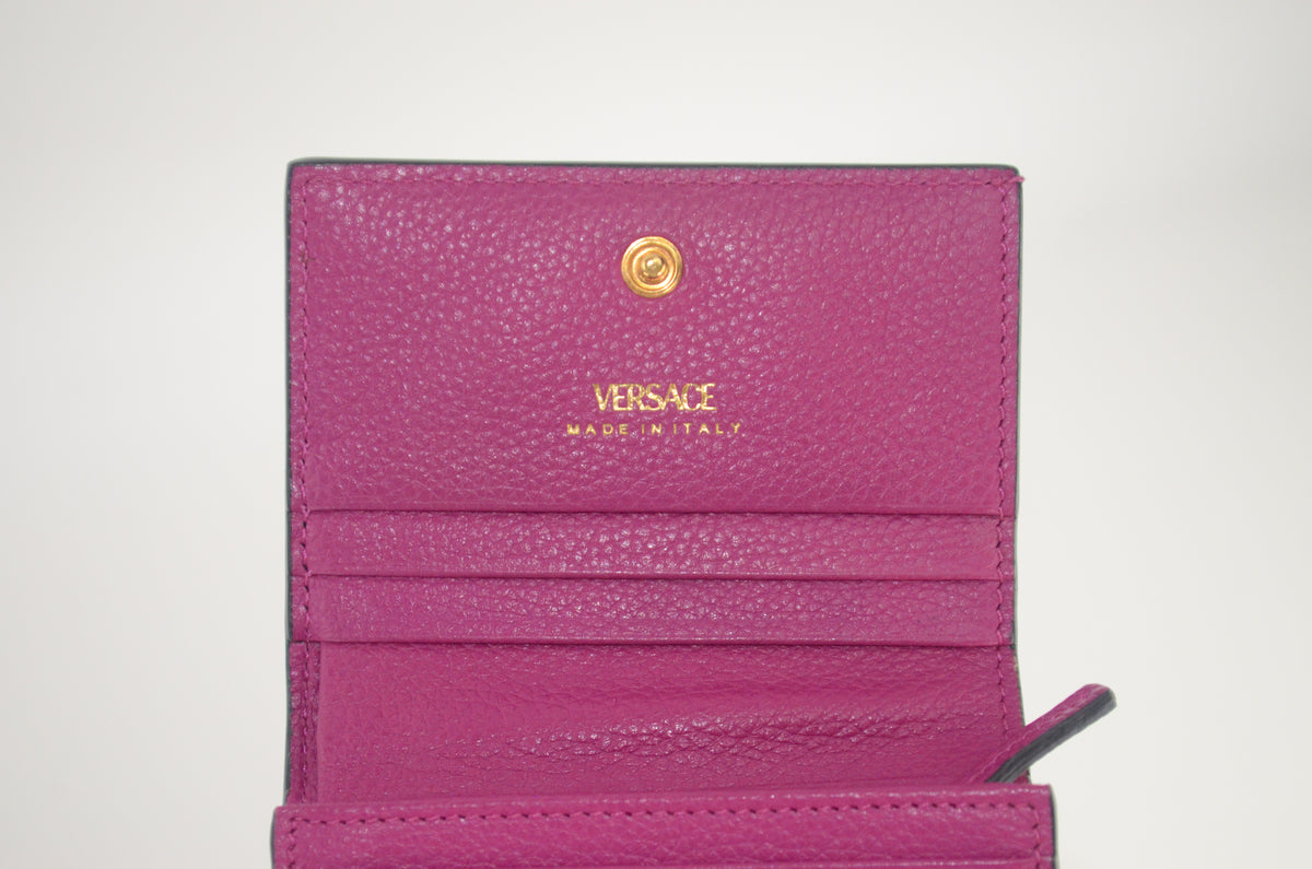 Versace Virtus Compact Wallet Pink