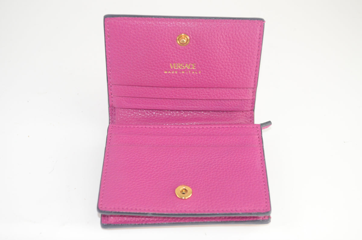 Versace Virtus Compact Wallet Pink