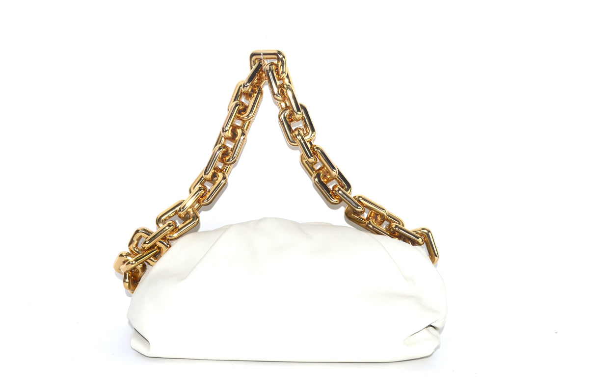 Bottega Veneta The Chain Pouch Weiß