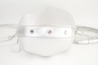 MCM Metallic Studded Bucket Bag Silber