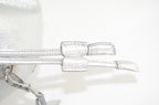MCM Metallic Studded Bucket Bag Silber