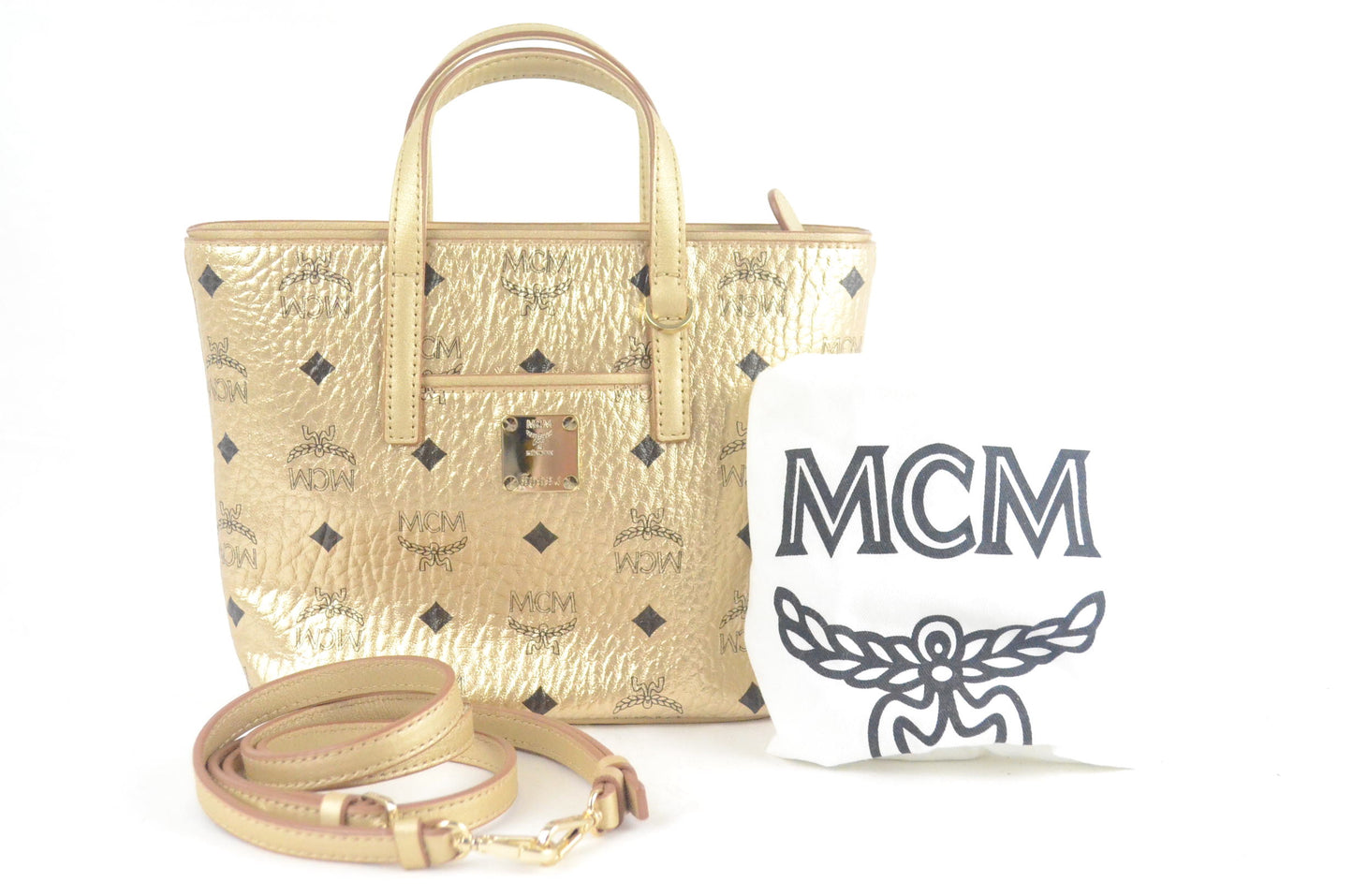 MCM Anya Mini Shopper Visetos