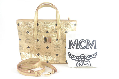 MCM Anya Mini Shopper Visetos