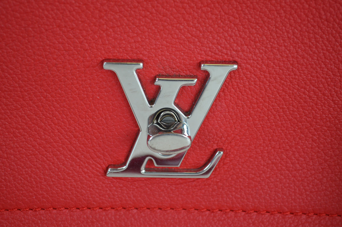Louis Vuitton Lockme II Leder Rot