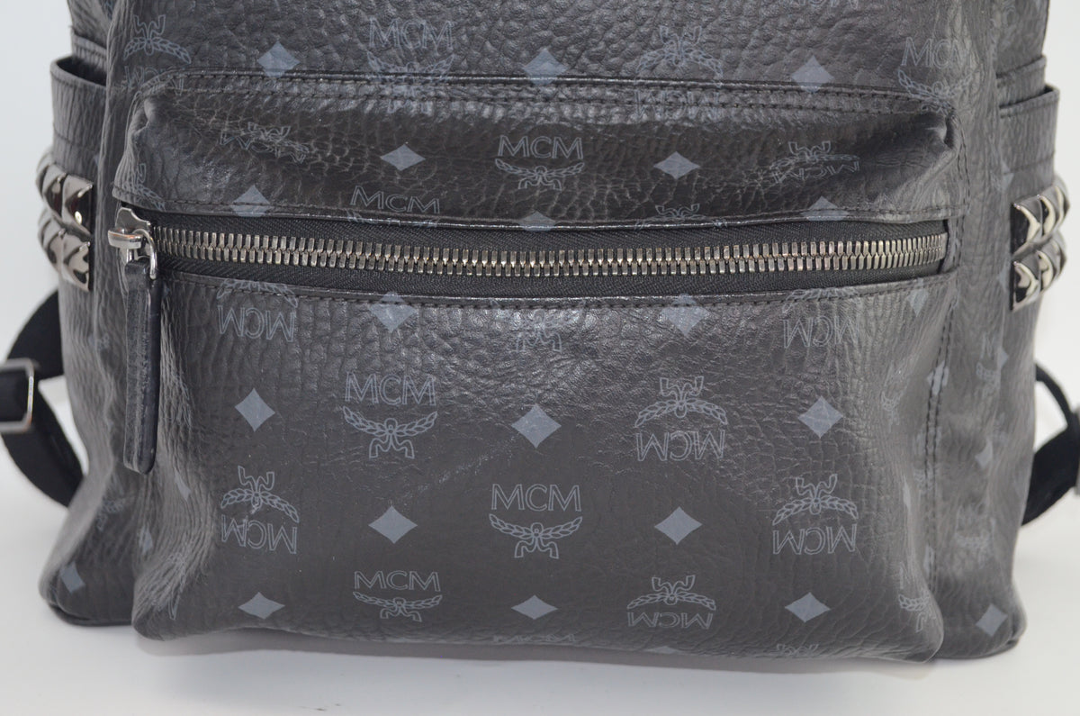MCM Stark Side Studs Backpack Visetos Schwarz