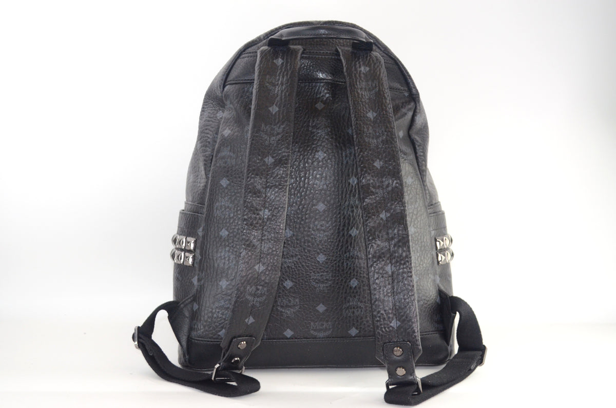 MCM Stark Side Studs Backpack Visetos Schwarz