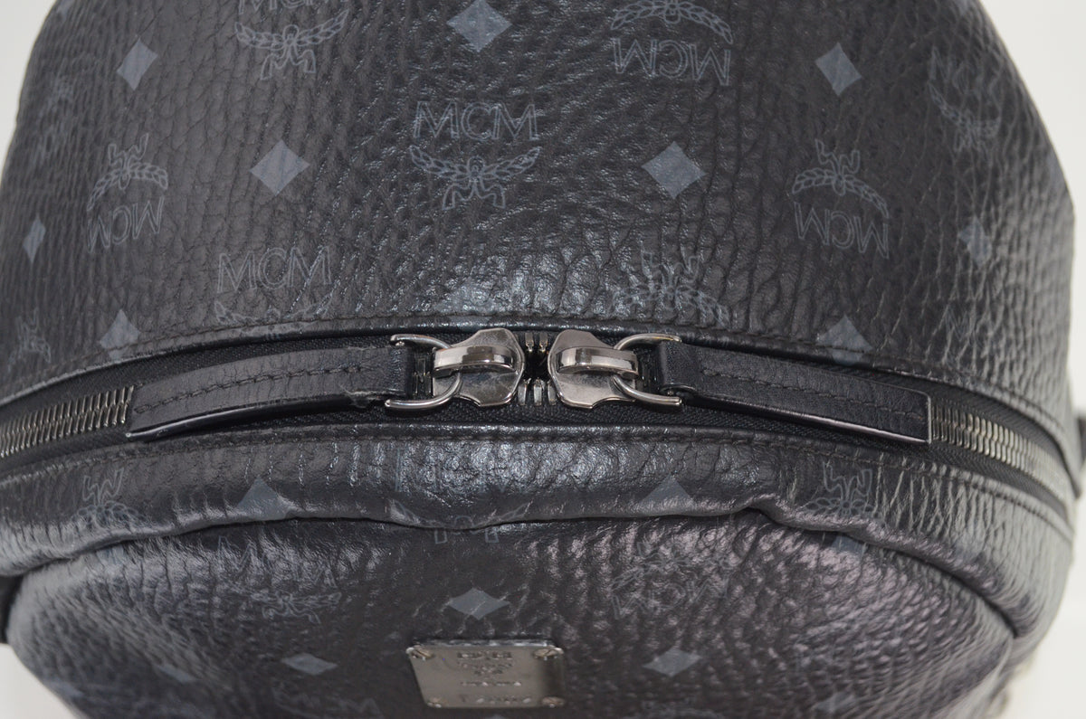 MCM Stark Side Studs Backpack Visetos Schwarz