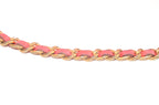 Chanel Boy Wallet on Chain Lackleder Pink mit Kettenriemen