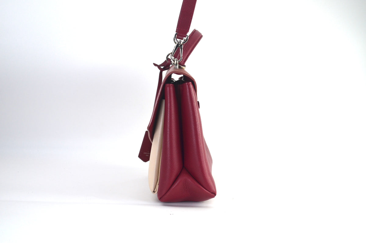 Louis Vuitton LockMe Leder Bordeaux Creme