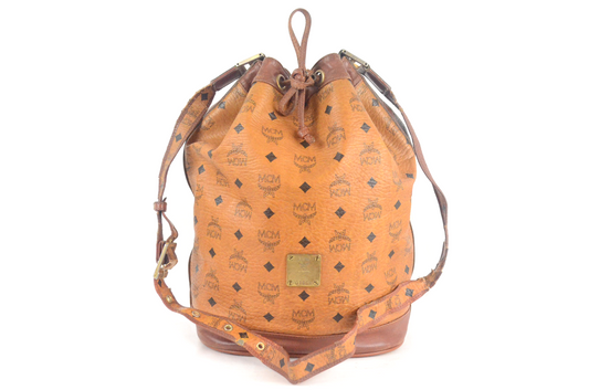 MCM Drawstring Bucket Bag