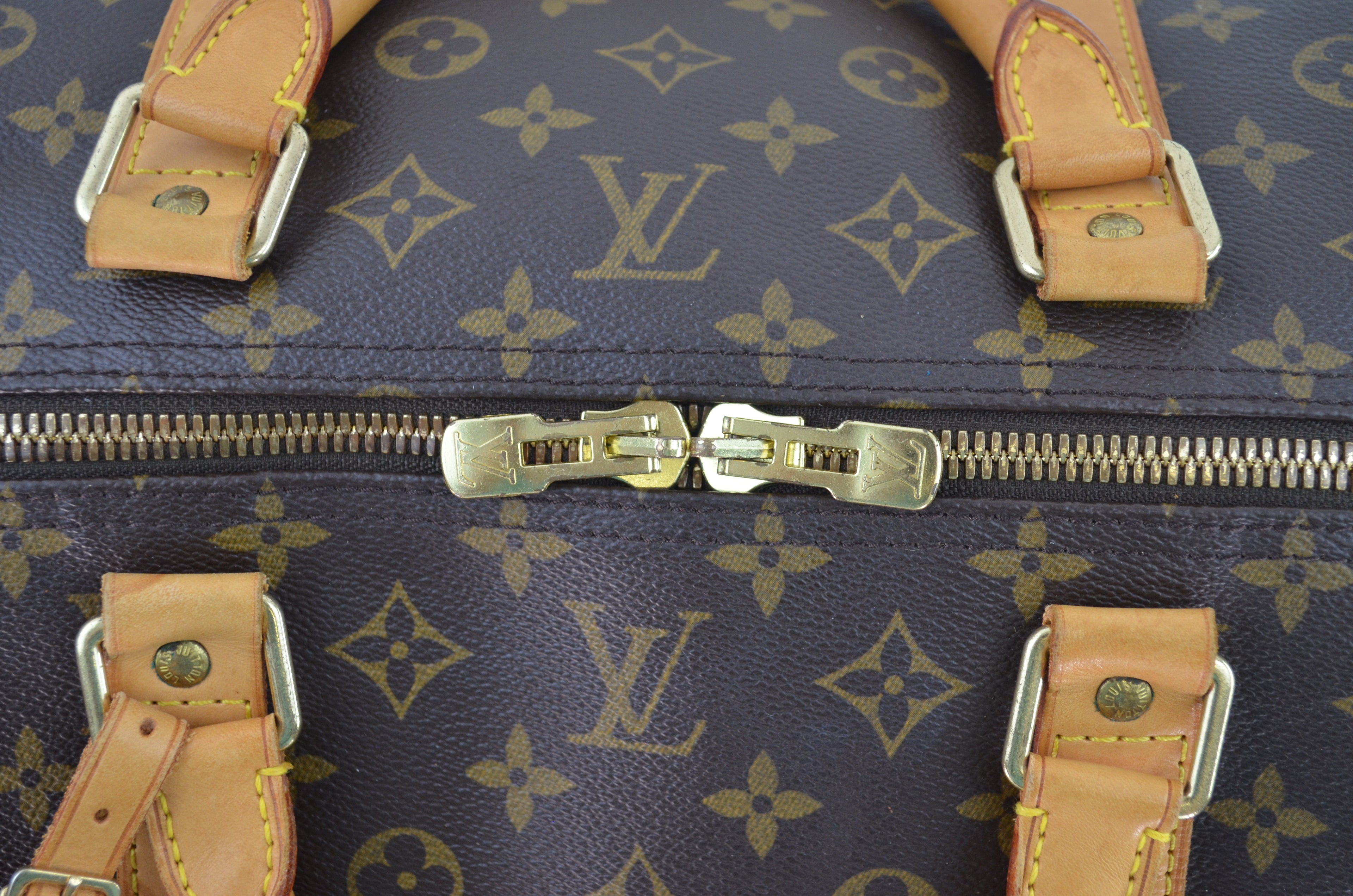 Louis Vuitton Keepall Reisetasche Monogram Canvas Braun Vintage