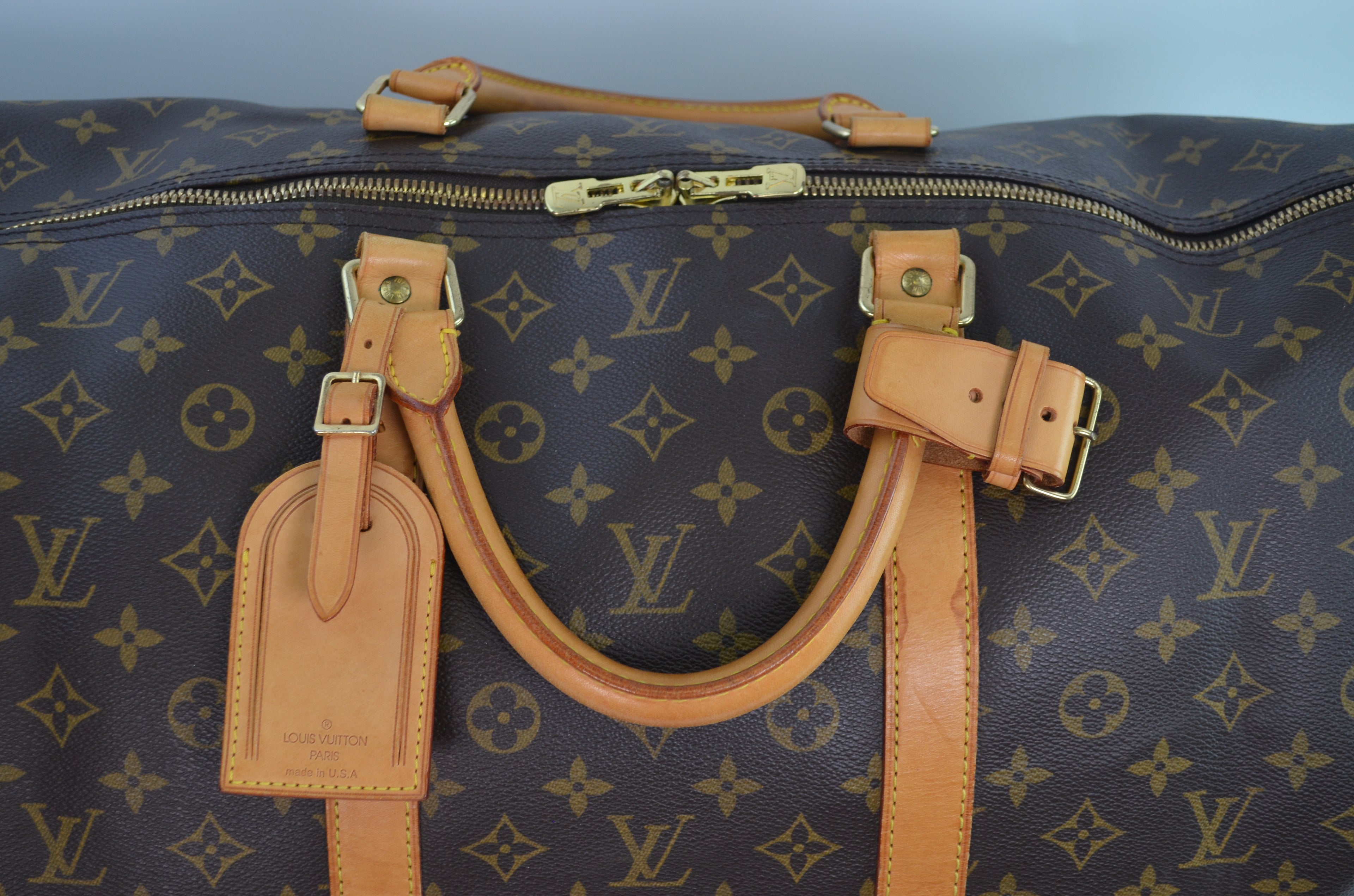 Louis Vuitton Keepall Reisetasche Monogram Canvas Braun Vintage