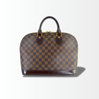 Louis Vuitton Alma aus Damier Ebene Canvas frontal