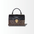 Louis Vuitton One Handle Flap Bag MM aus Monogram Canvas und schwarzem Leder