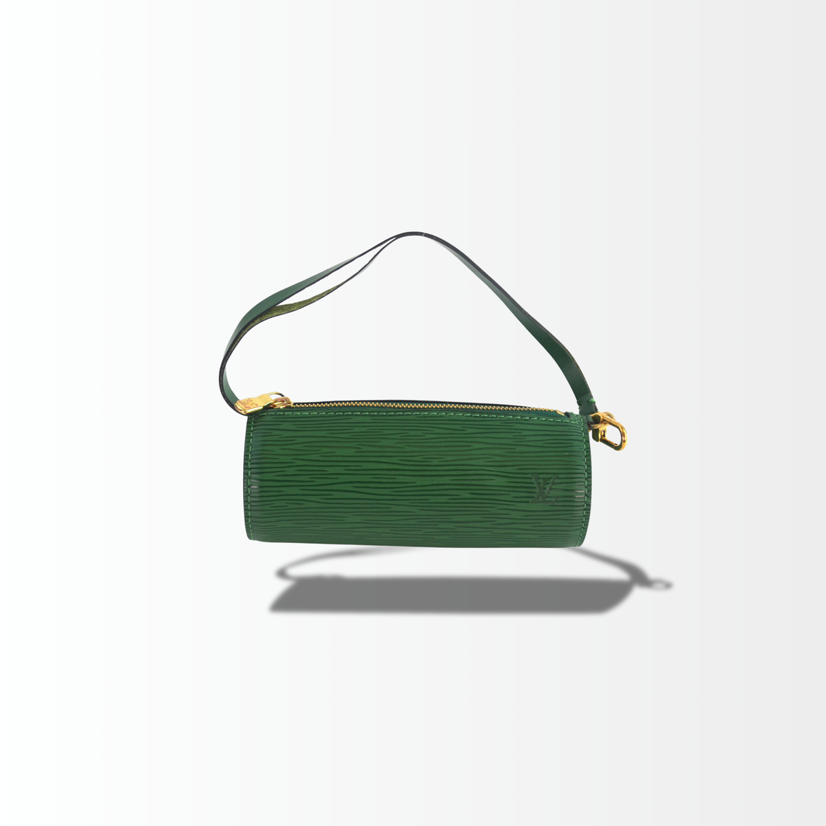 Louis Vuitton Nano Papillon aus grünem Epi Leder frontal