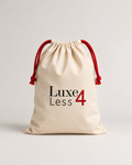 Luxe4Less Dustbag Baumwolle Creme mit roter Kordel M