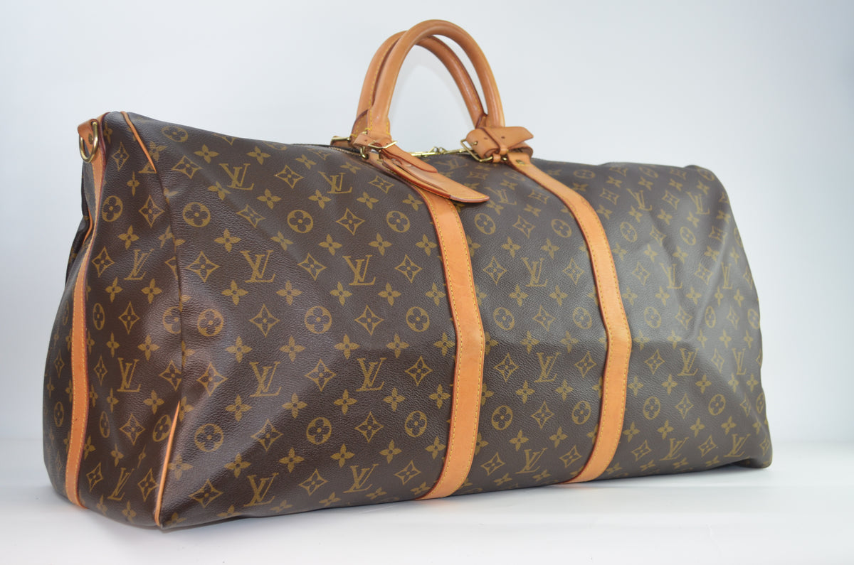 Louis Vuitton Keepall Reisetasche Monogram Canvas Braun Vintage
