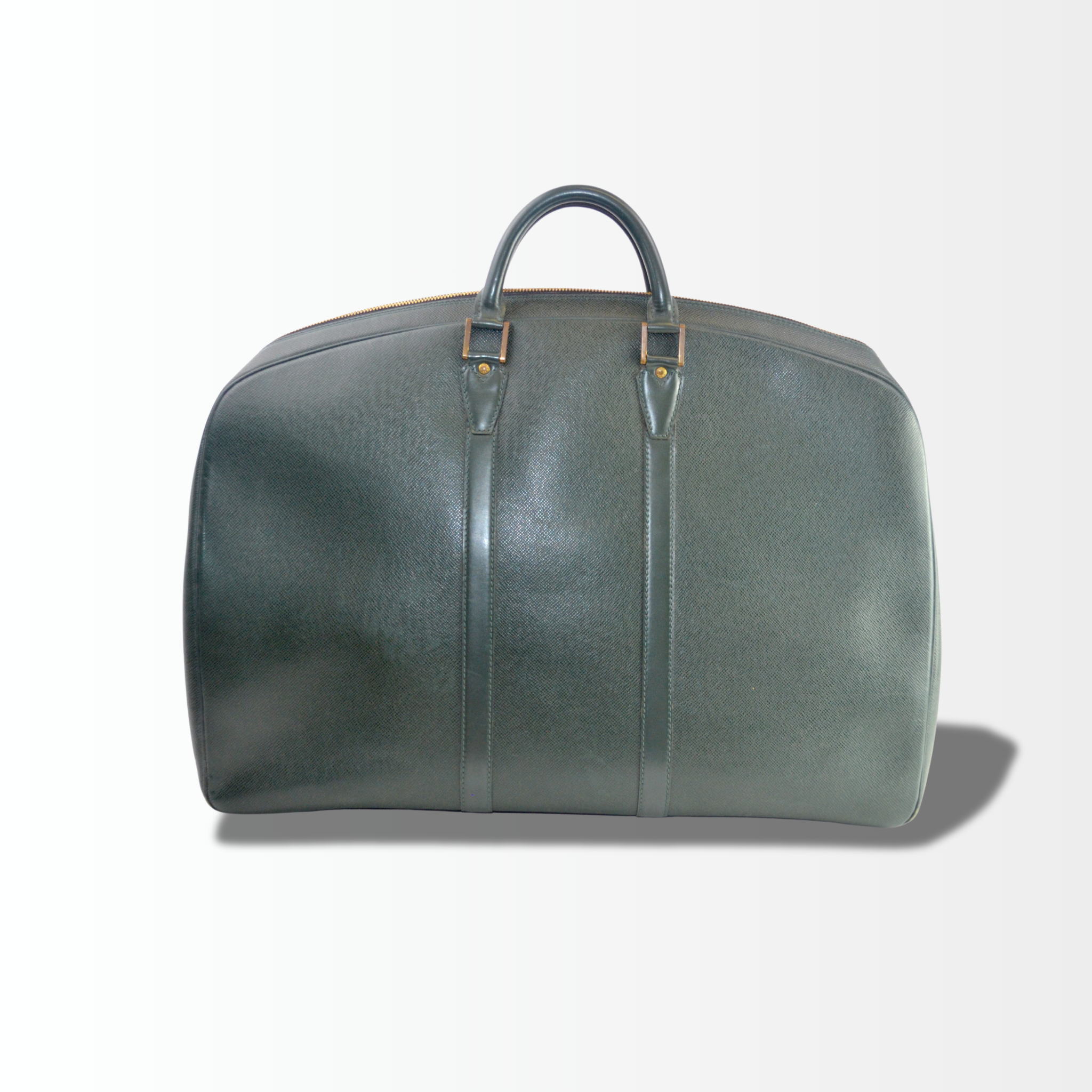 Louis Vuitton Kendall Reisetasche Taiga Leder Grün Vintage