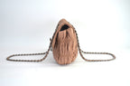 Prada Nappa Gaufre Chain Schultertasche Leder Rosa