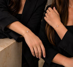 Vergoldetes Armband mit Rosenquarz